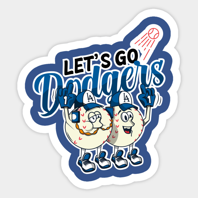 Let's Go Dodgers! Sticker by HarlinDesign